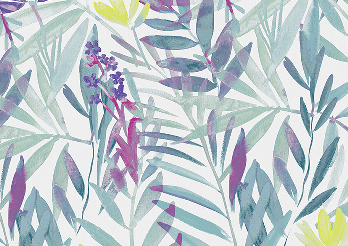 Watercolour Jungle, Lush - Twist&Fit Roller Blind - Image 6